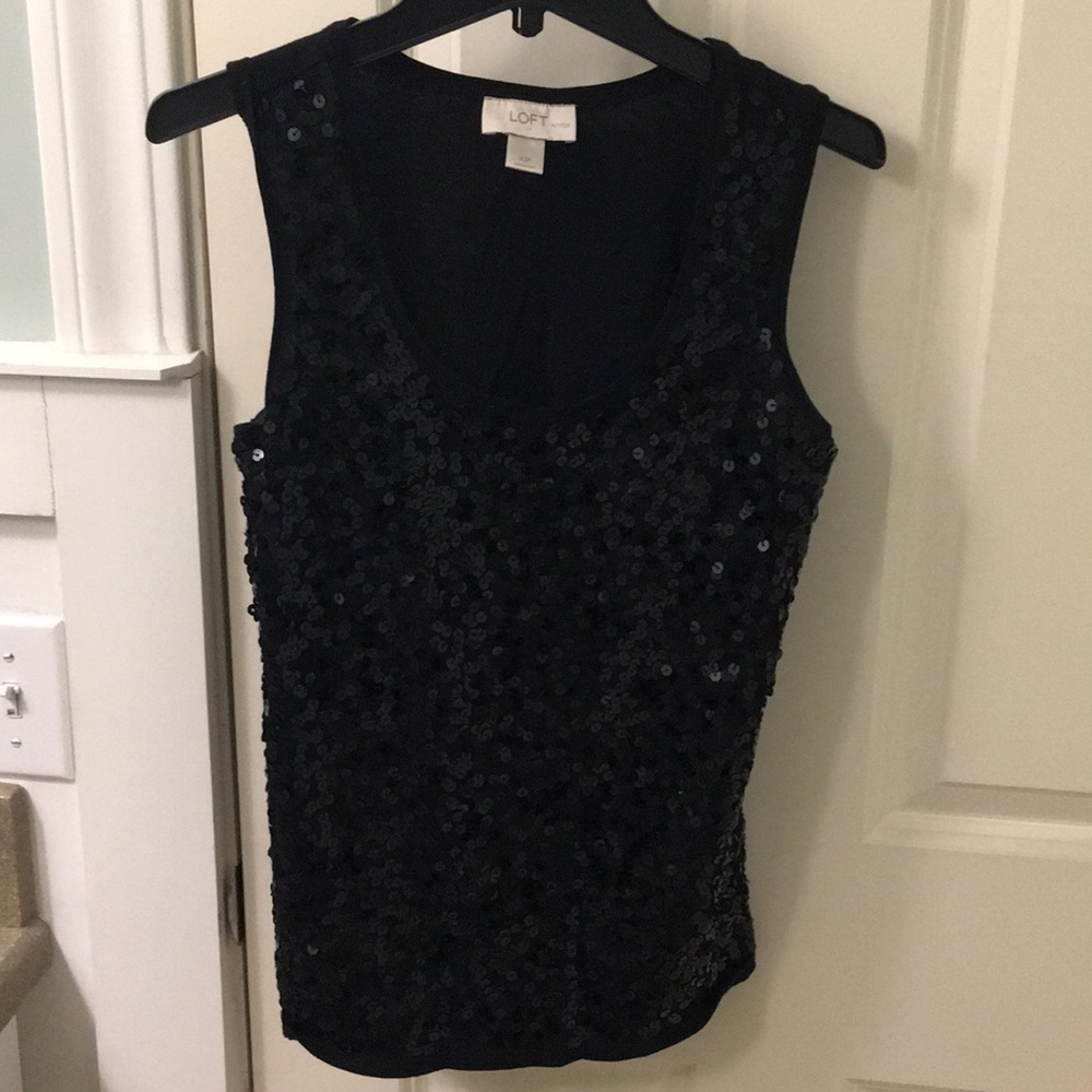 Sparkly black tank